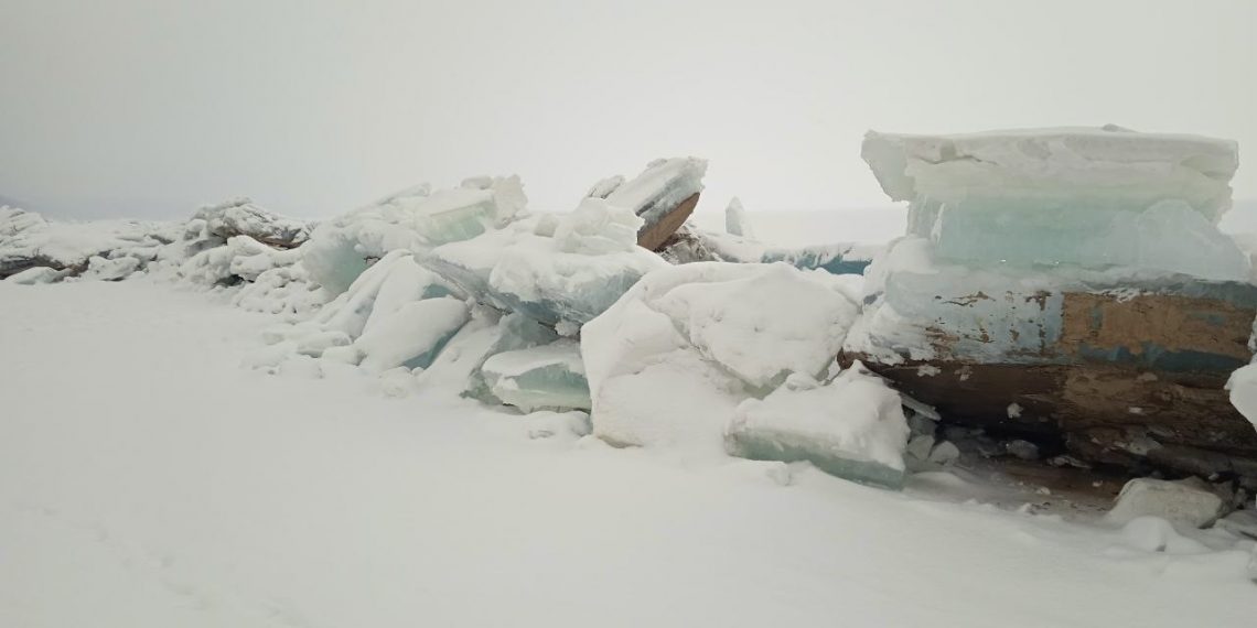 Ульяновских рыбаков предупредили об опасности ледяных торосов