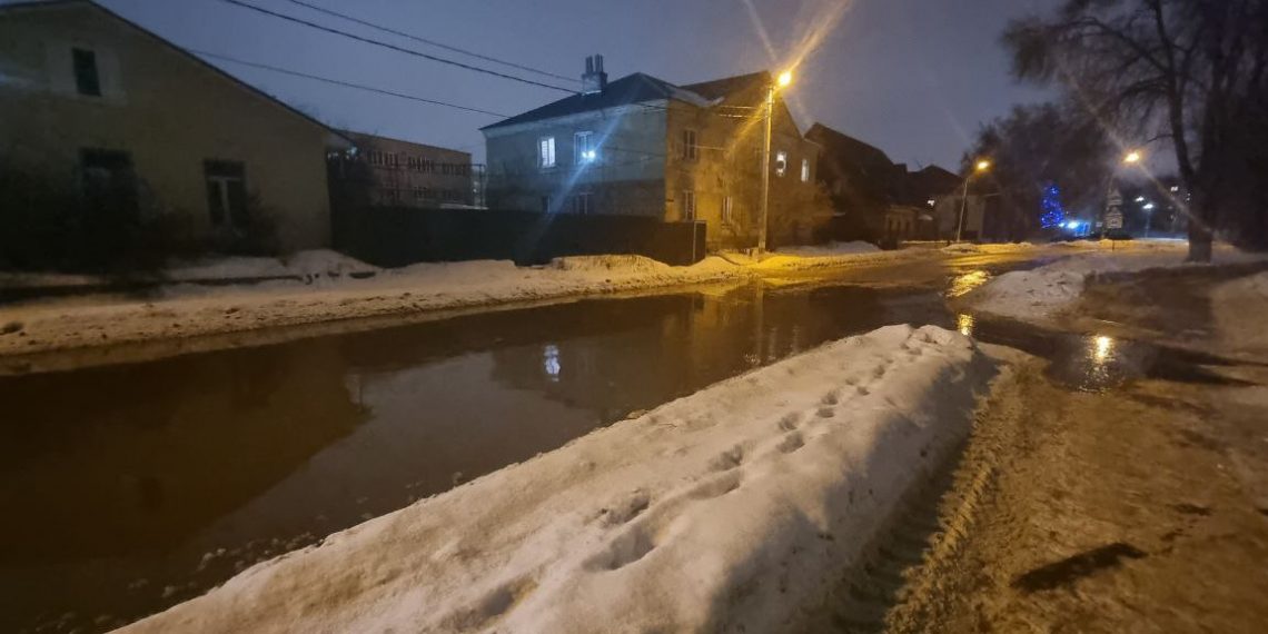 В Ульяновске на Пушкинской новая коммунальная авария