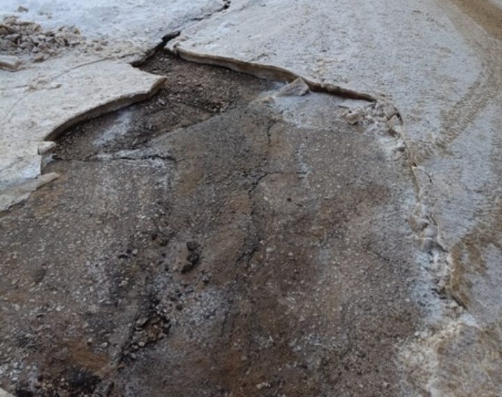 Ещё одна авария на сетях ХВС в Ленинском районе