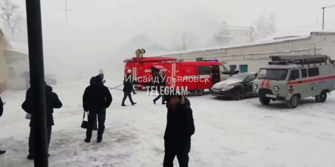 В Ульяновске горит водоканал