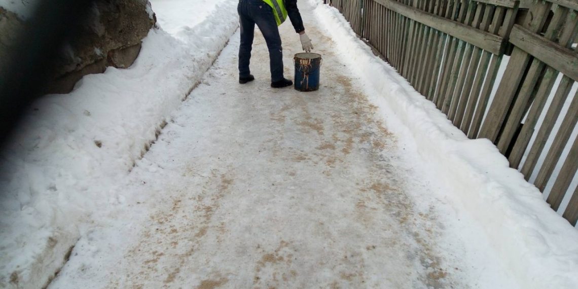 В Ульяновске резко возросло количество пострадавших от гололеда