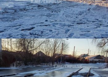 В Ульяновске снег, вода, трамваи не ходят