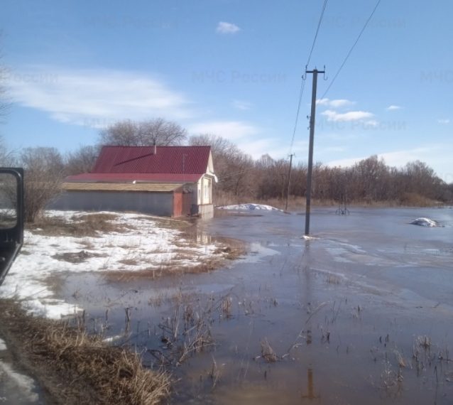 В Новоспасском районе затопило 4 дома и ферму