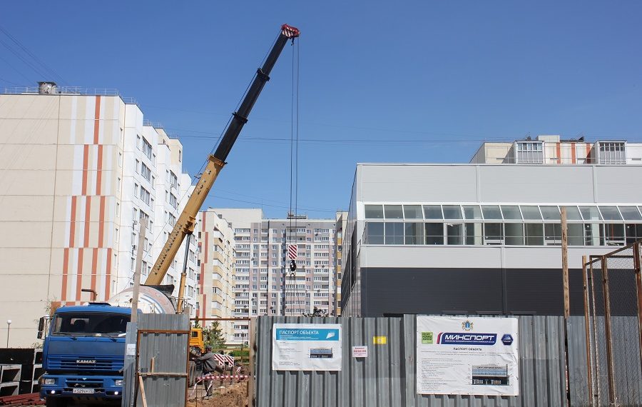 На проспекте Ильюшина в Ульяновске возводят Центр спортивной борьбы