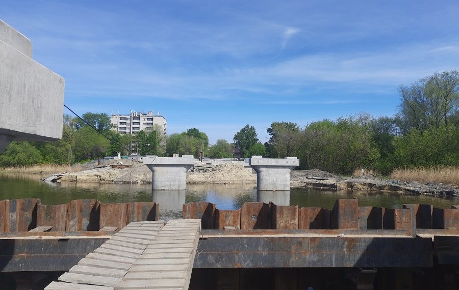 11 мая 2023 года на мосту «Шевченко – Смычки» в Ульяновске завершили устройство свай