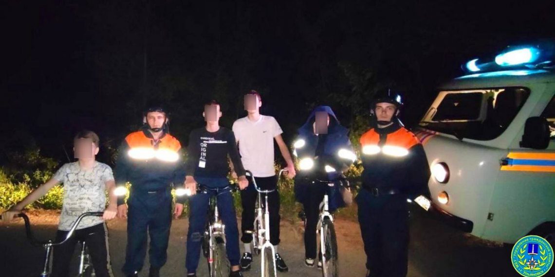 Группа подростков на велосипедах заблудилась в лесном массиве у Майской горы в Ульяновске