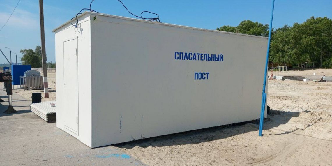 25 мая на центральном пляже Ульяновска установили спасательный пост