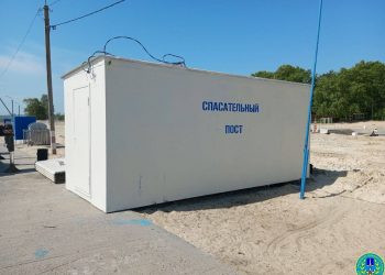 25 мая на центральном пляже Ульяновска установили спасательный пост