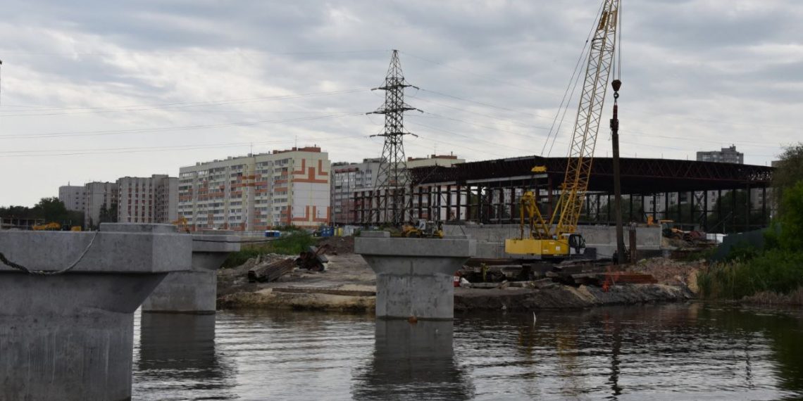 Опору №7 начали возводить на строящемся мосту «Шевченко – Смычки» в Ульяновске