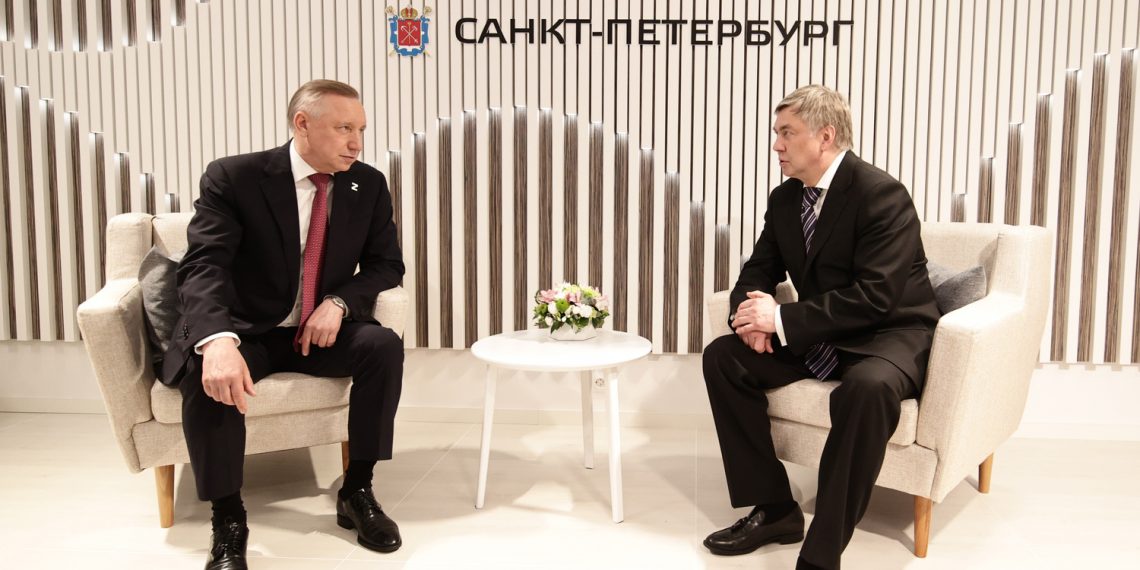 Русских и Беглов обсудили на ПМЭФ-2023 новые направления сотрудничества Ульяновска и Санкт-Петербурга