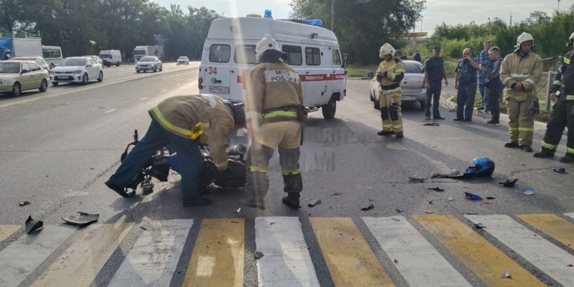 Утром 30 июня в Заволжском районе Ульяновска сбили скутериста