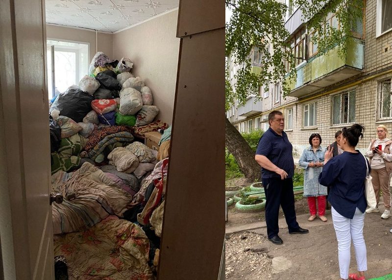 Ульяновец с психическим расстройством захламил квартиру подобранными на помойках вещами