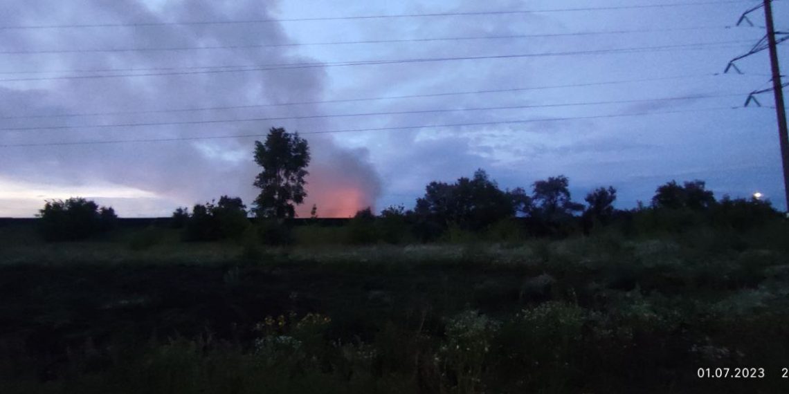 В Заволжском районе Ульяновска загорелся полигон промышленных отходов