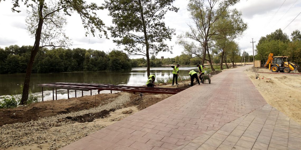 Набережную барышского пруда Макай благоустроили на 70 процентов