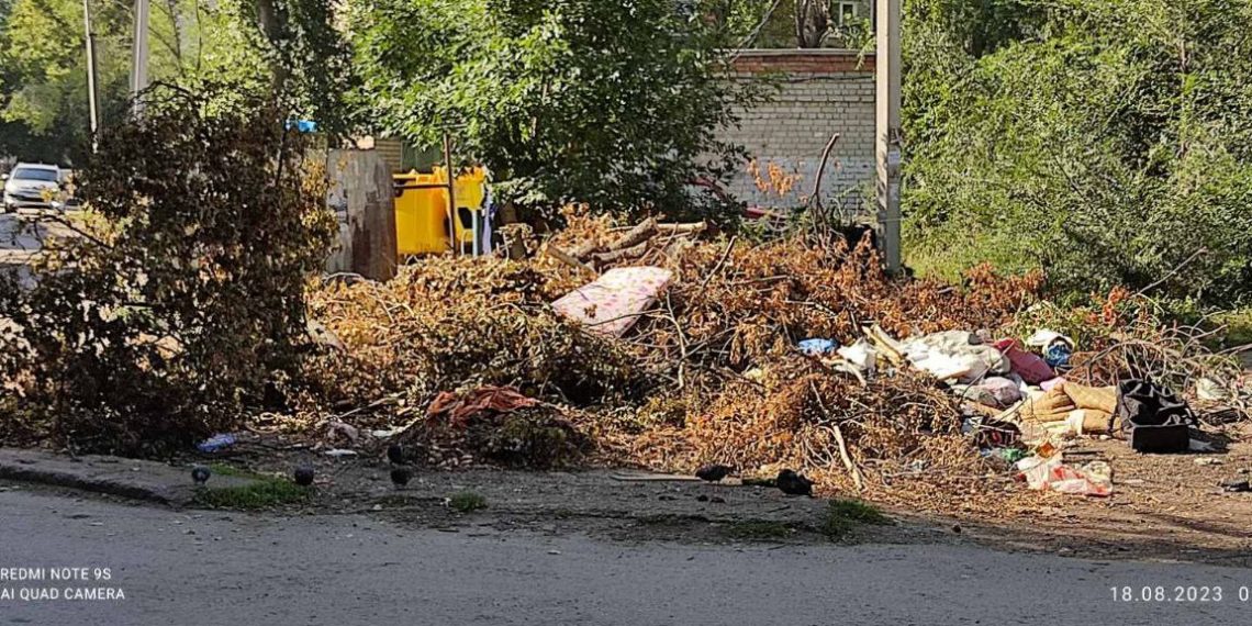 В Ульяновске на проспекте Гая появилась новая свалка