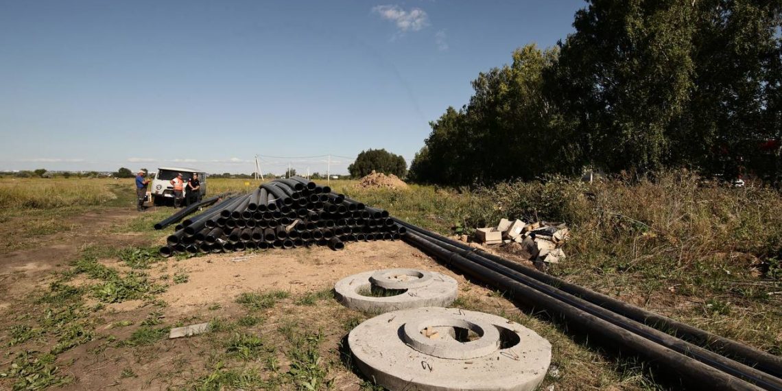 Коллекторы в Кротовке и Баратаевке построены почти наполовину