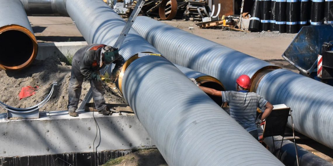 У Минаевского моста в Ульяновске подключили новую теплотрассу