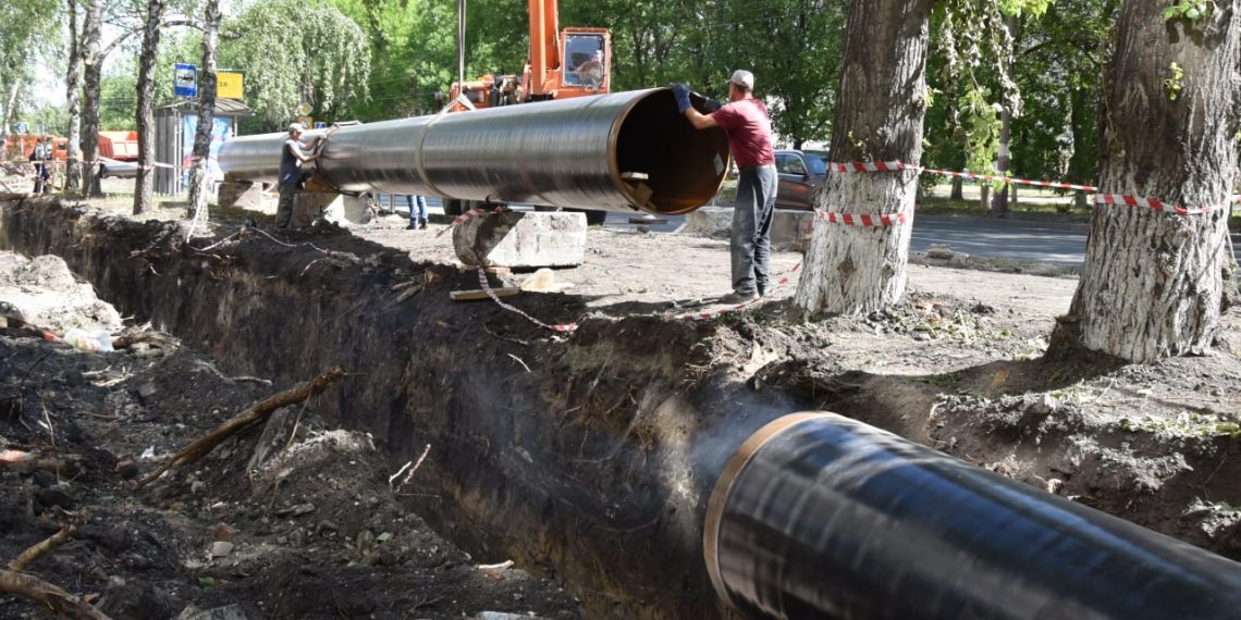 Монтаж нового канализационного коллектора в Ульяновске вышел на проспект Гая