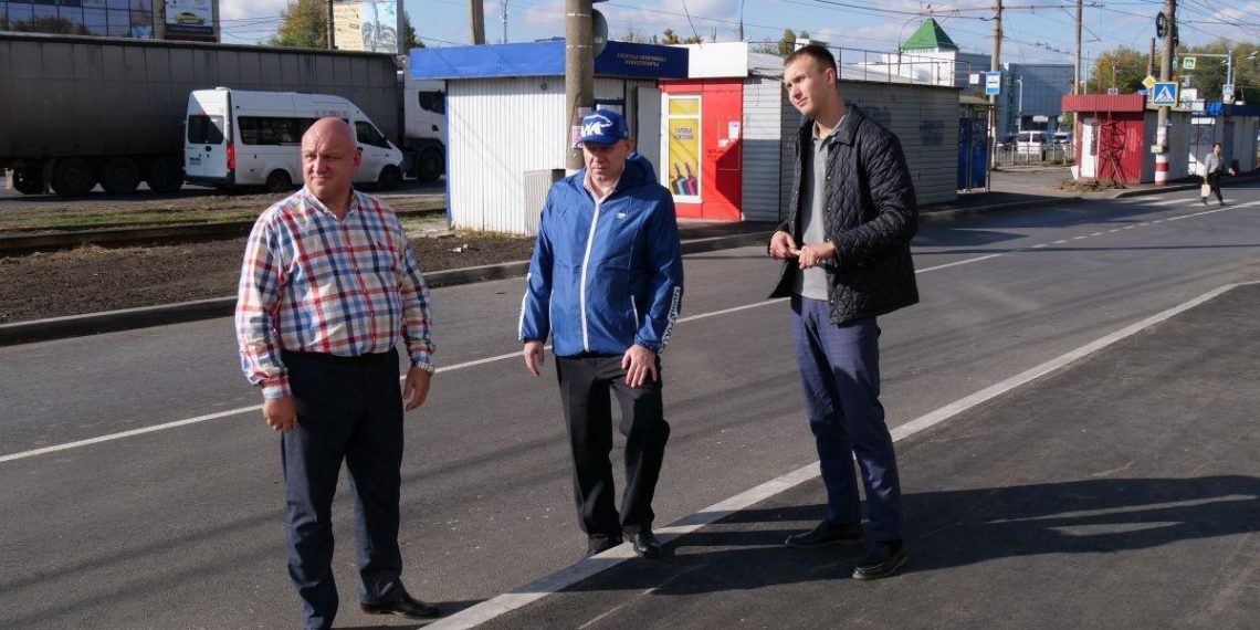 В Ульяновске завершили ремонт дороги-дублёра на улице Пушкарёва
