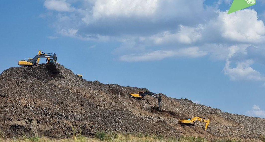 Гигантский мусорный полигон в Красном Яре рекультивировали на 35 процентов