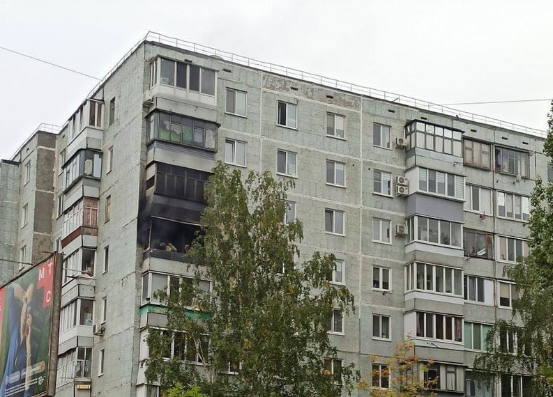 На Димитрова в Ульяновске от взрыва загорелась квартира