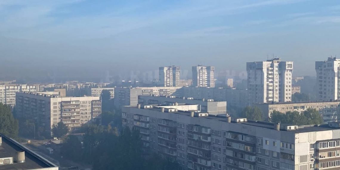 4 сентября Новый город накрыло едким дымом из-за загоревшейся травы