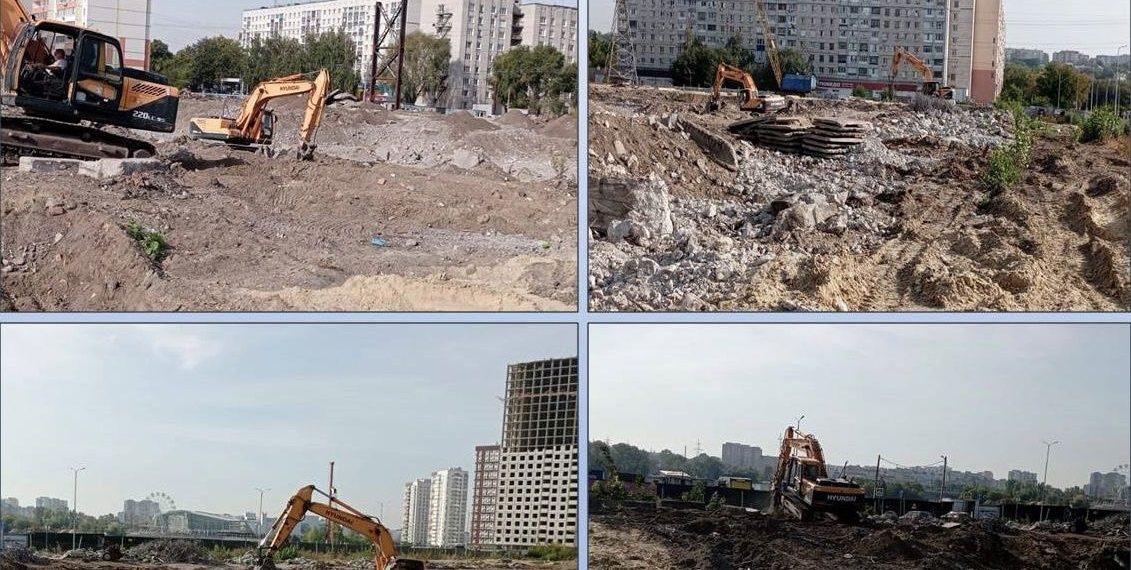 В Ульяновске снесли манеж на Аблукова, осталось разобрать фундамент