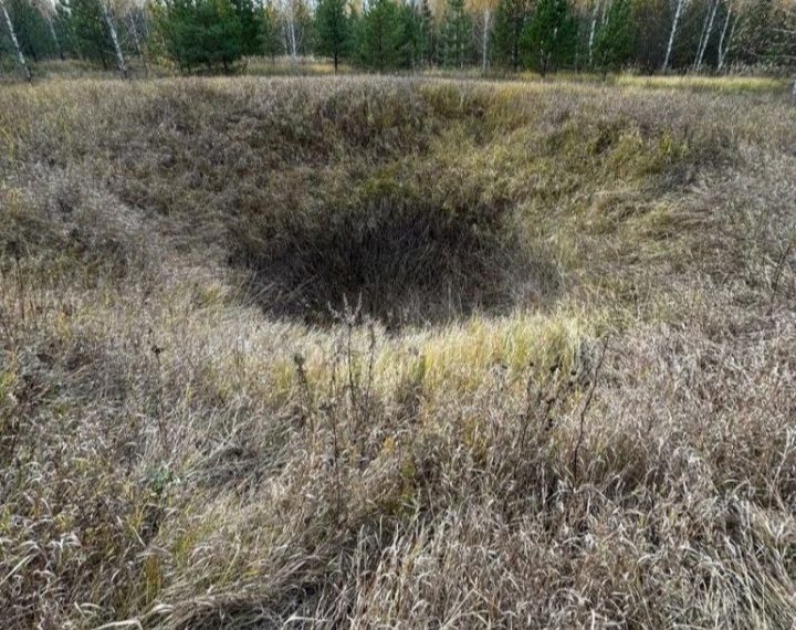 Воронка неизвестного происхождения обнаружена в лесах Ульяновской области