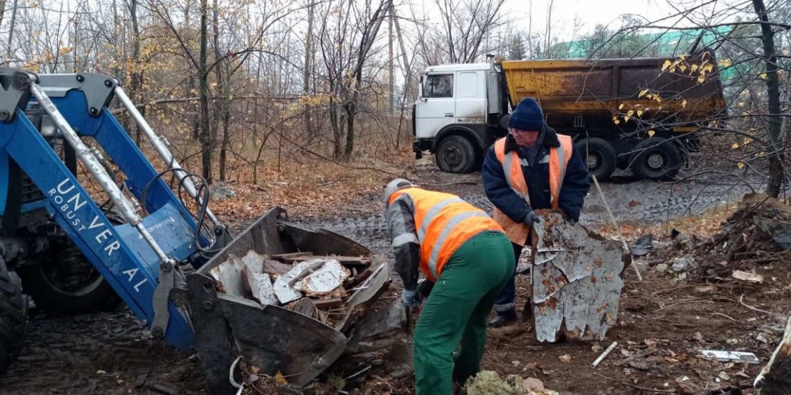 Свалку на Академика Сахарова в Ульяновске разгребают третий день