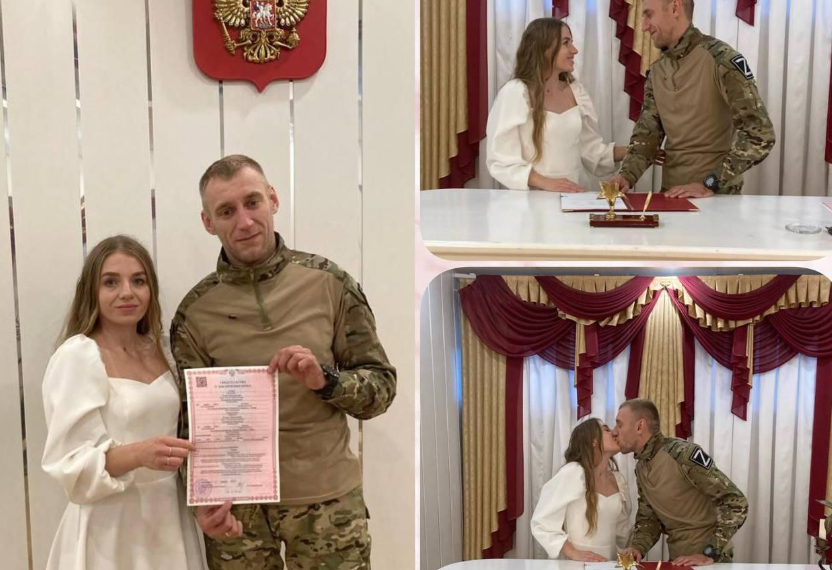 Прожившие вместе 10 лет участник СВО и его избранница расписались в Ульяновске