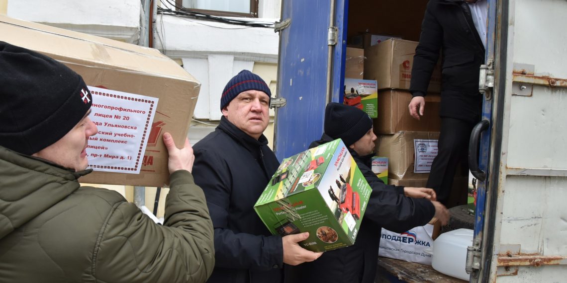 Восьмой гуманитарный груз отправили из Ульяновска в зону СВО