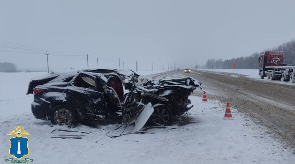 Четверо человек в «Лексусе» разбились при столкновении с фурой на трассе под Ульяновском