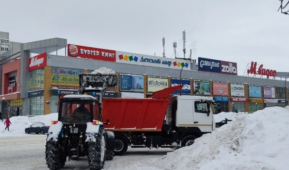 1144 самосвала снега вывезли из Ульяновска после недавней стихии