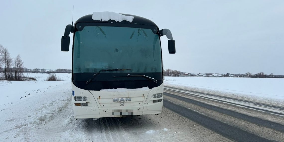 Ехавший по маршруту Самара — Димитровград — Ульяновск с 58 пассажирами заглох на трассе в сильный мороз