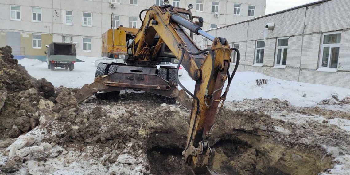 В Ульяновске прорвало водопровод на станции скорой помощи