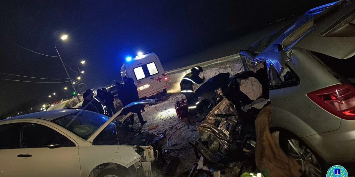 Пятеро человек пострадали в лобовом столкновении на Императорском мосту в Ульяновске