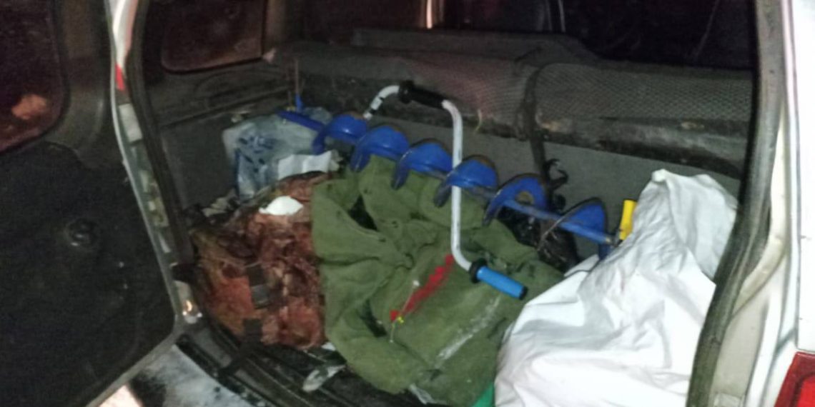 В Мелекесском районе задержали с поличным рыбака-браконьера