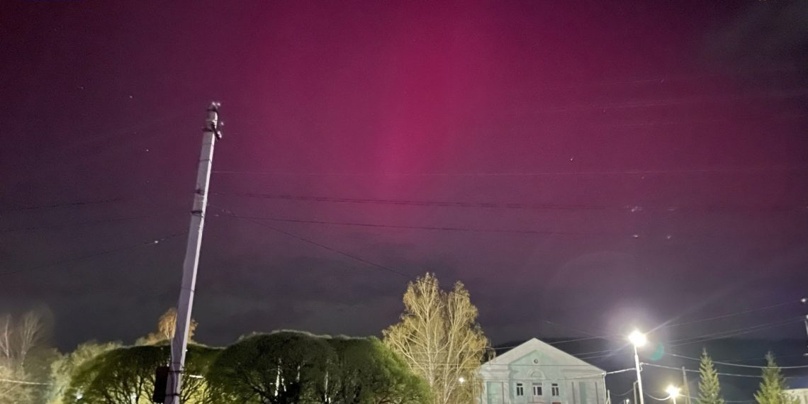В Ульяновской области наблюдали северное сияние