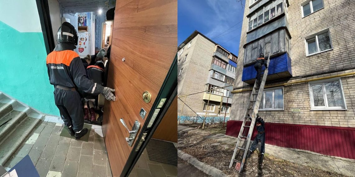 Ульяновские спасатели забрались через балкон к 88-летней бабушке