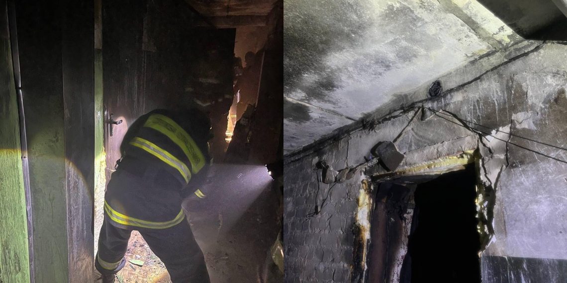 В Ульяновске тушат пожар в общежитии