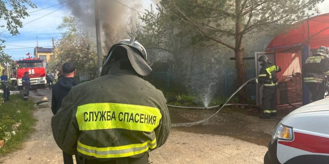 Ульяновец сильно обгорел, пытаясь потушить свой дом