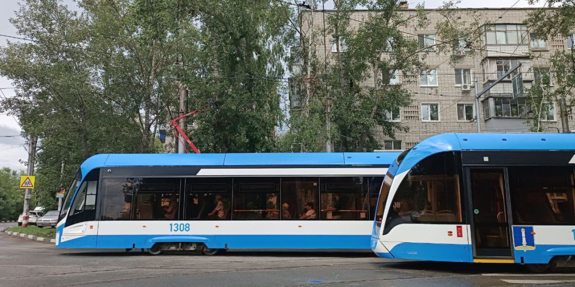 В Ульяновске открылось движение трамваев через Дамбу