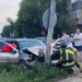 «Гранта» налетела на столб в Железнодорожном районе Ульяновска