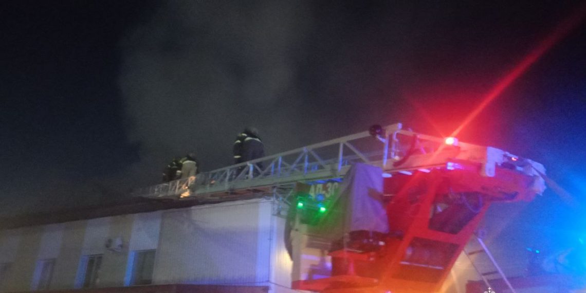 Рекламное агентство горело на севере Ульяновска