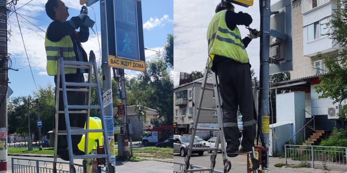 Пешеходный переход для слепых оборудовали на севере Ульяновска