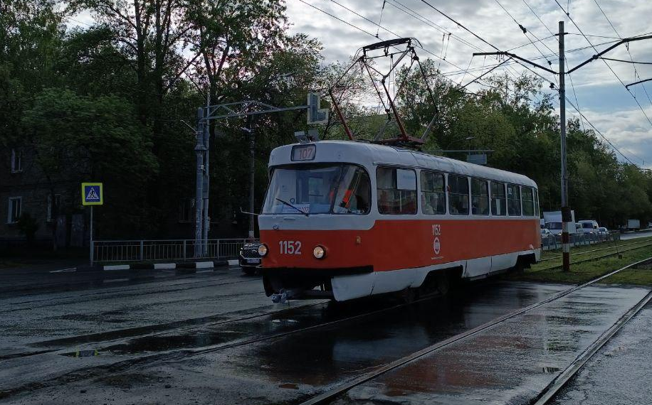 «Дачные» трамваи №107 временно разворачиваются у трампарка