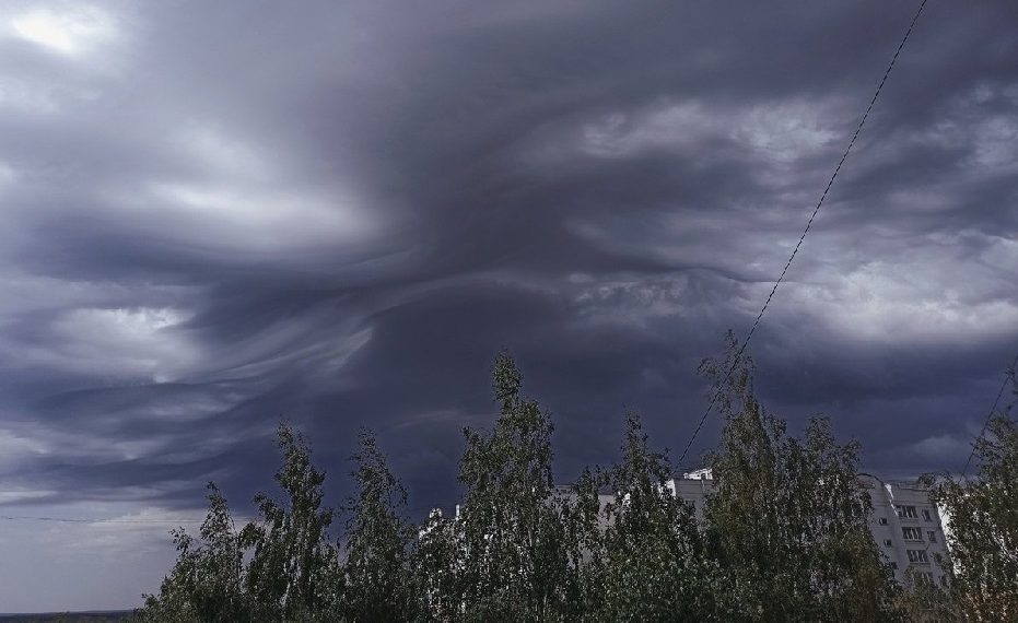 Из-за грозовых ливней и града в Ульяновской области объявлен «жёлтый» уровень опасности