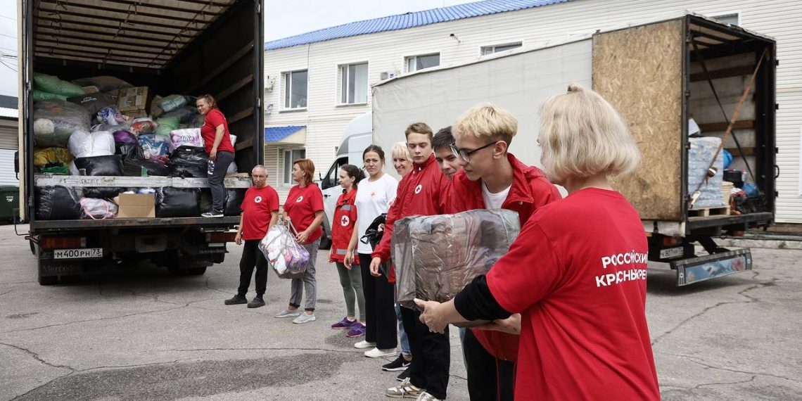 10 тонн гумпомощи отправили из Ульяновска в Курск 9 августа