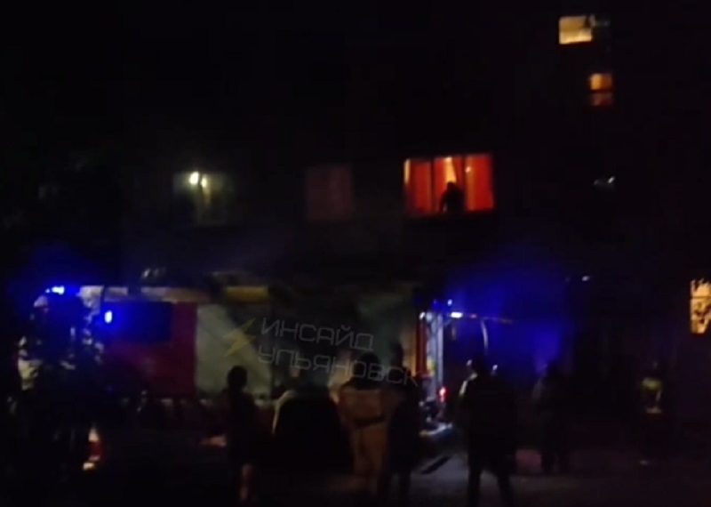 Троих детей спасли от гибели на пожаре в Ульяновске