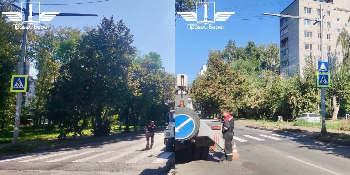 Новый пешеходный переход появился в Засвияжском районе Ульяновска